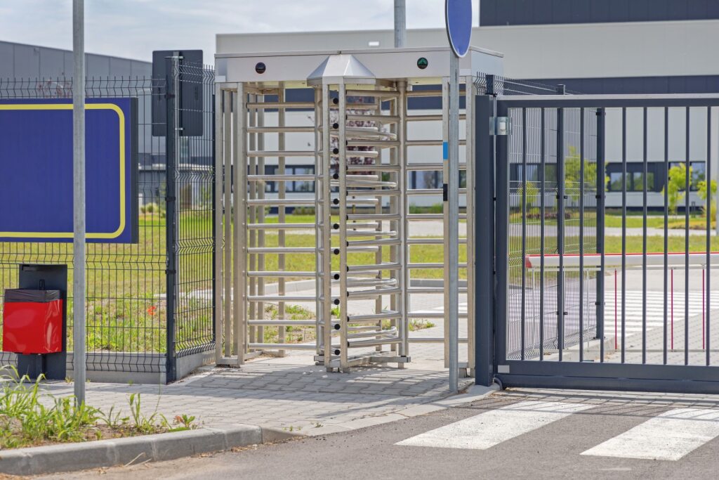 full-height vertical turnstile