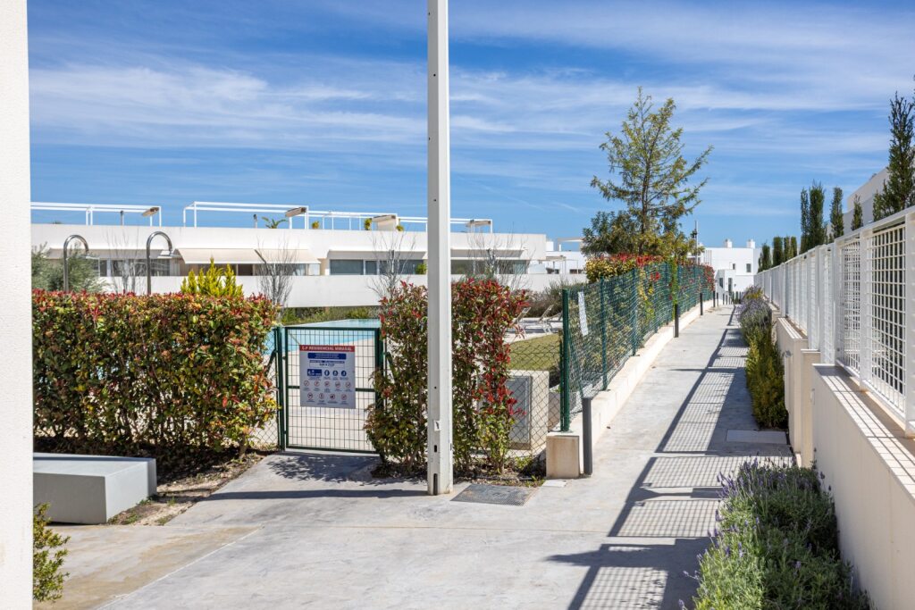 Fencing at industrial property.