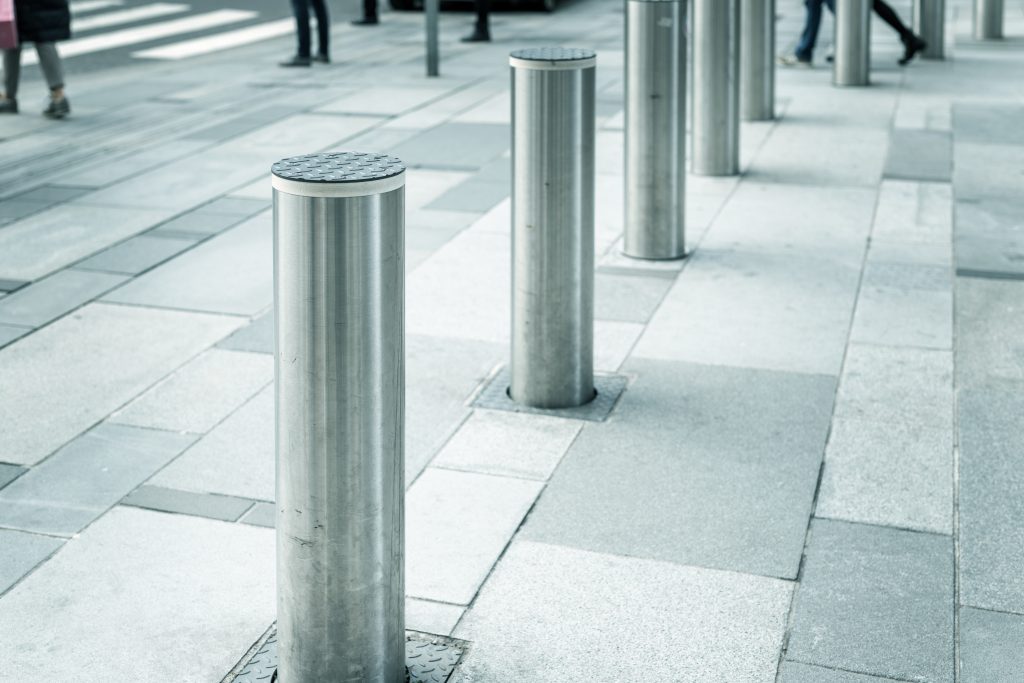 rising vertical bollards