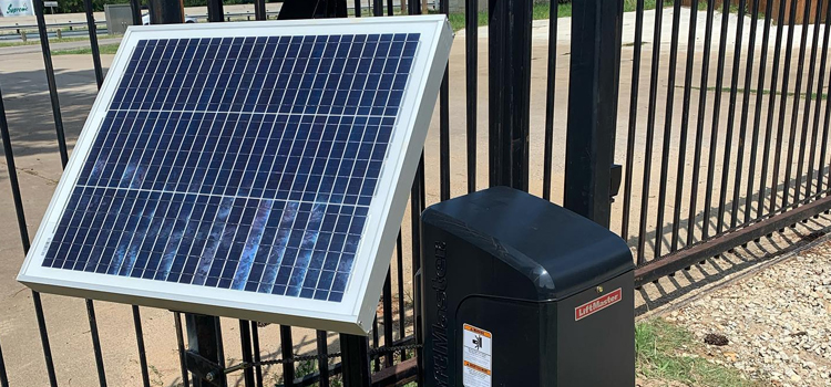 solar-powered gate operator