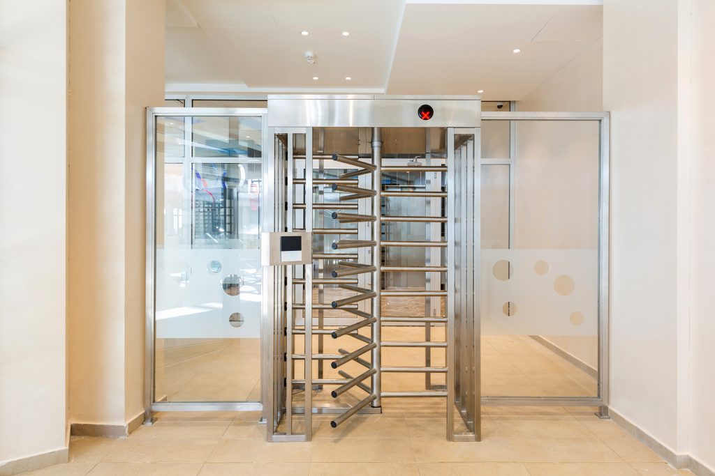 full-height vertical turnstile