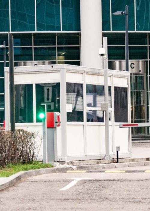 Barrier arm lift gate for commercial property.